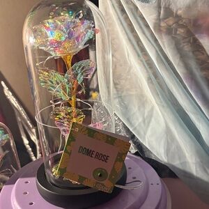 Iridescent Dome Rose Decoration